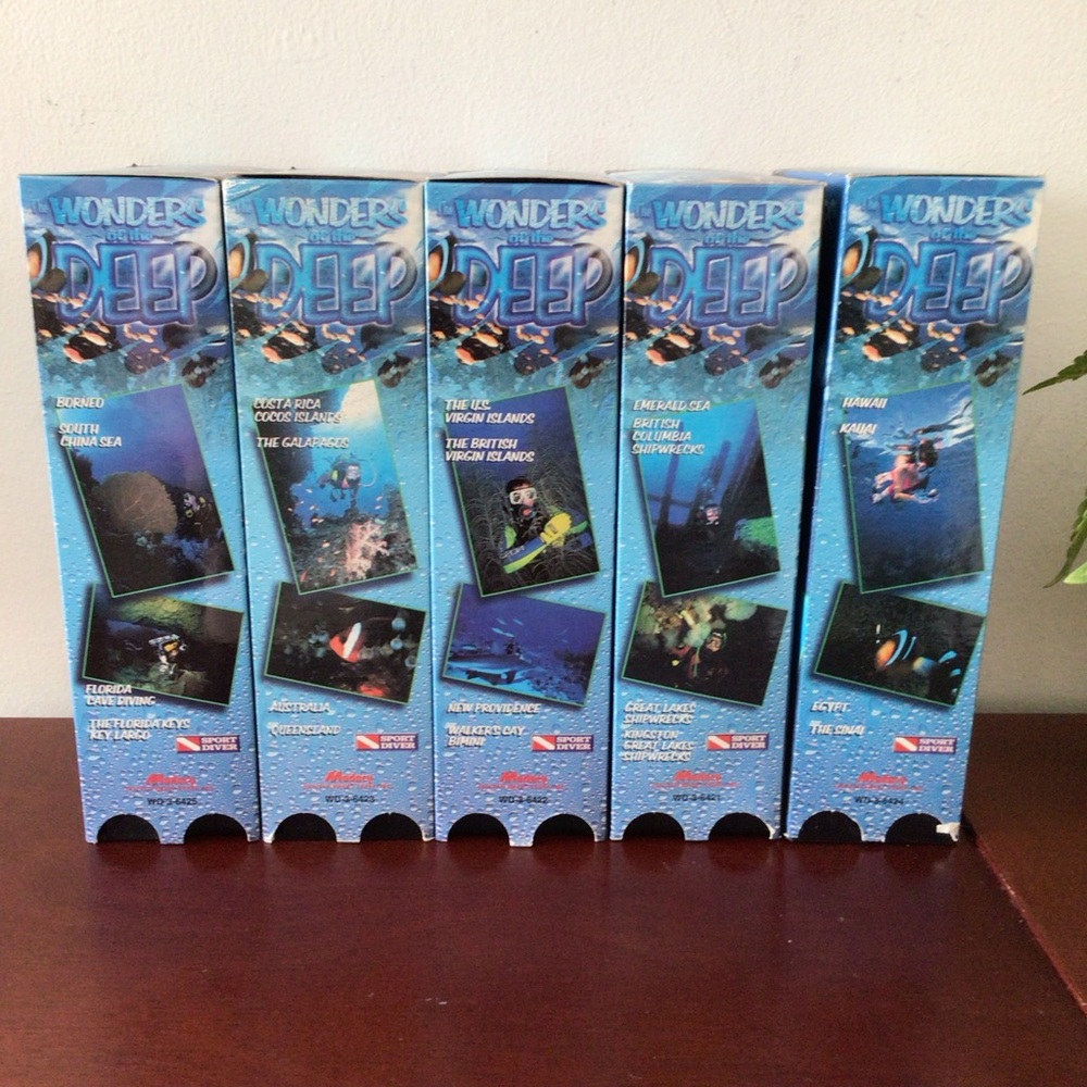 Set of 10 video tapes „Wonders of the deep”